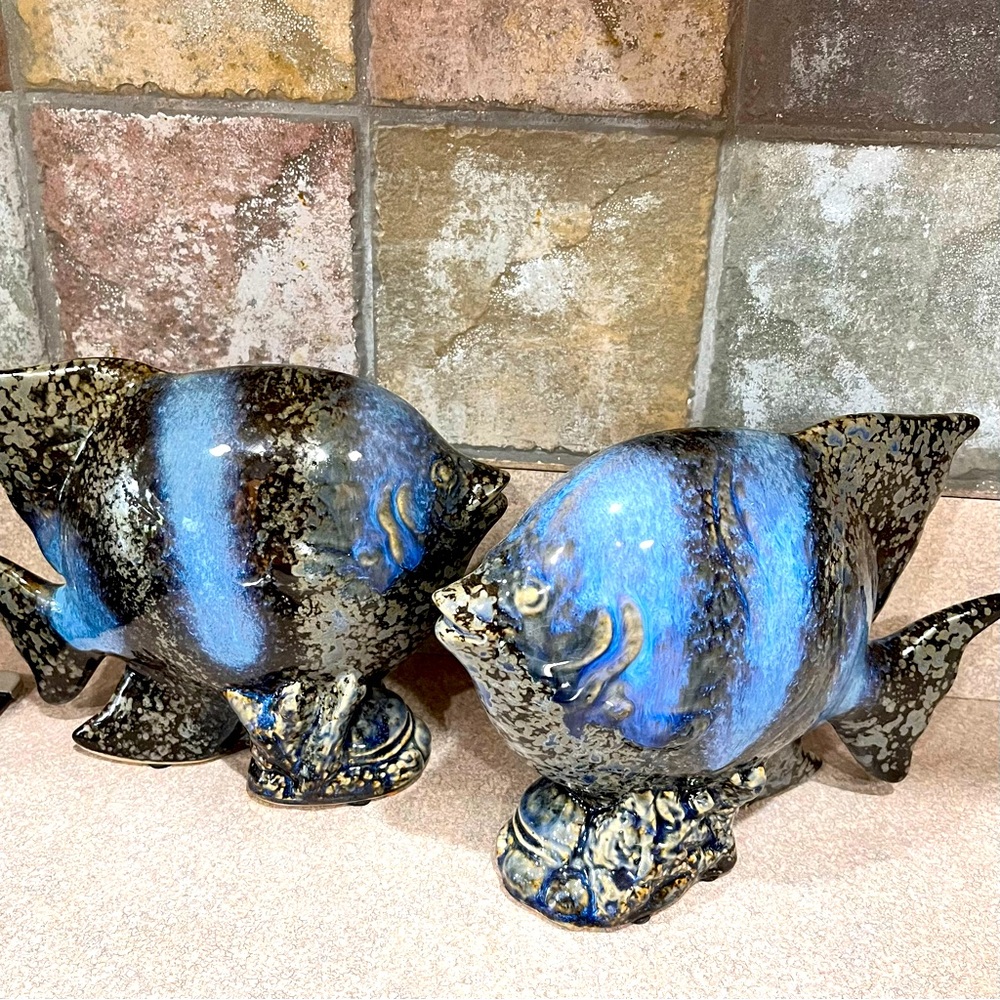 NWOT 2 ceramic fish